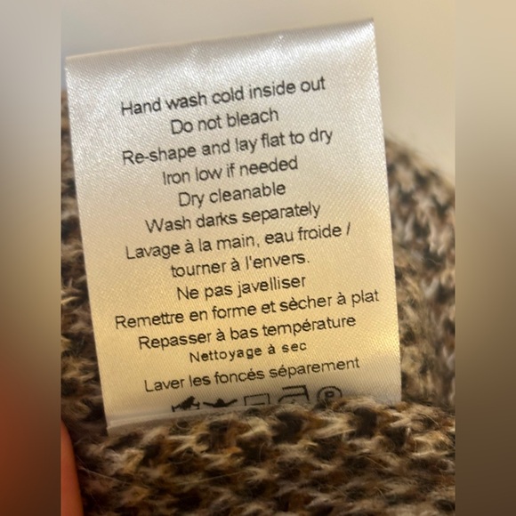 Revolve Twenty Montreal Brown and Cream Swirl Fuzzy Wide Leg Pants- NWT - Picture 6 of 6